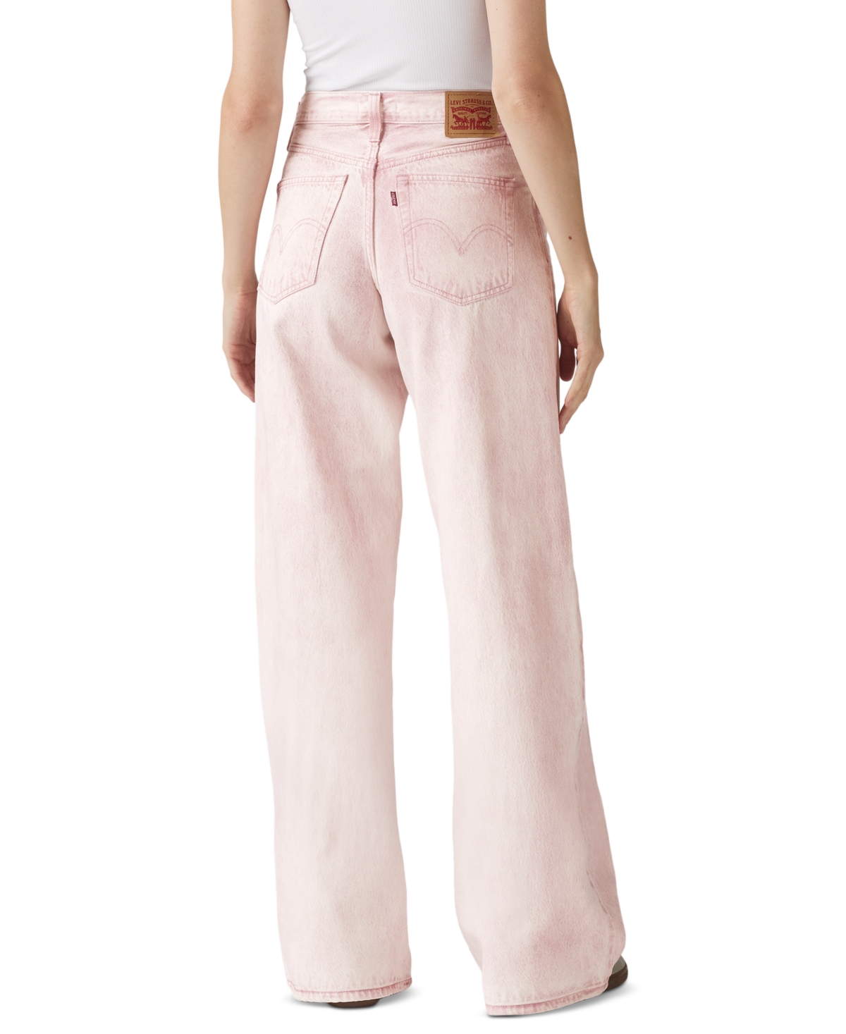 Levi's Women's '94 Baggy Wide-leg Relaxed-fit Denim Jeans In Cloudy Pale Mauve