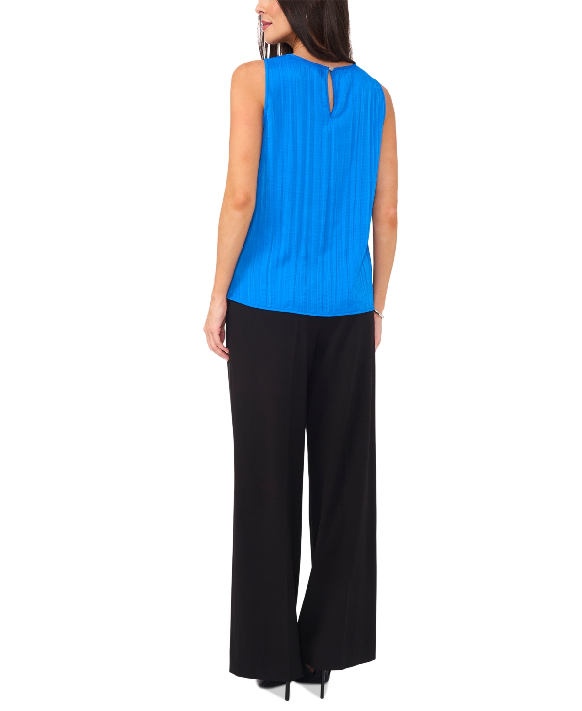 VINCE CAMUTO WOMEN'S PLEATED SLEEVELESS TOP 
