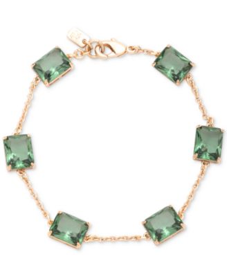 Lauren Ralph Lauren Gold-Tone Square Stone Flex Bracelet 11090₽