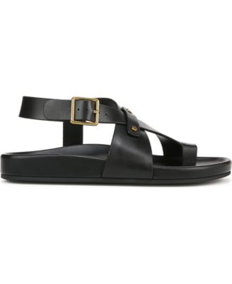 Blair Toe Loop Round Toe Buckle Flat Sandals
