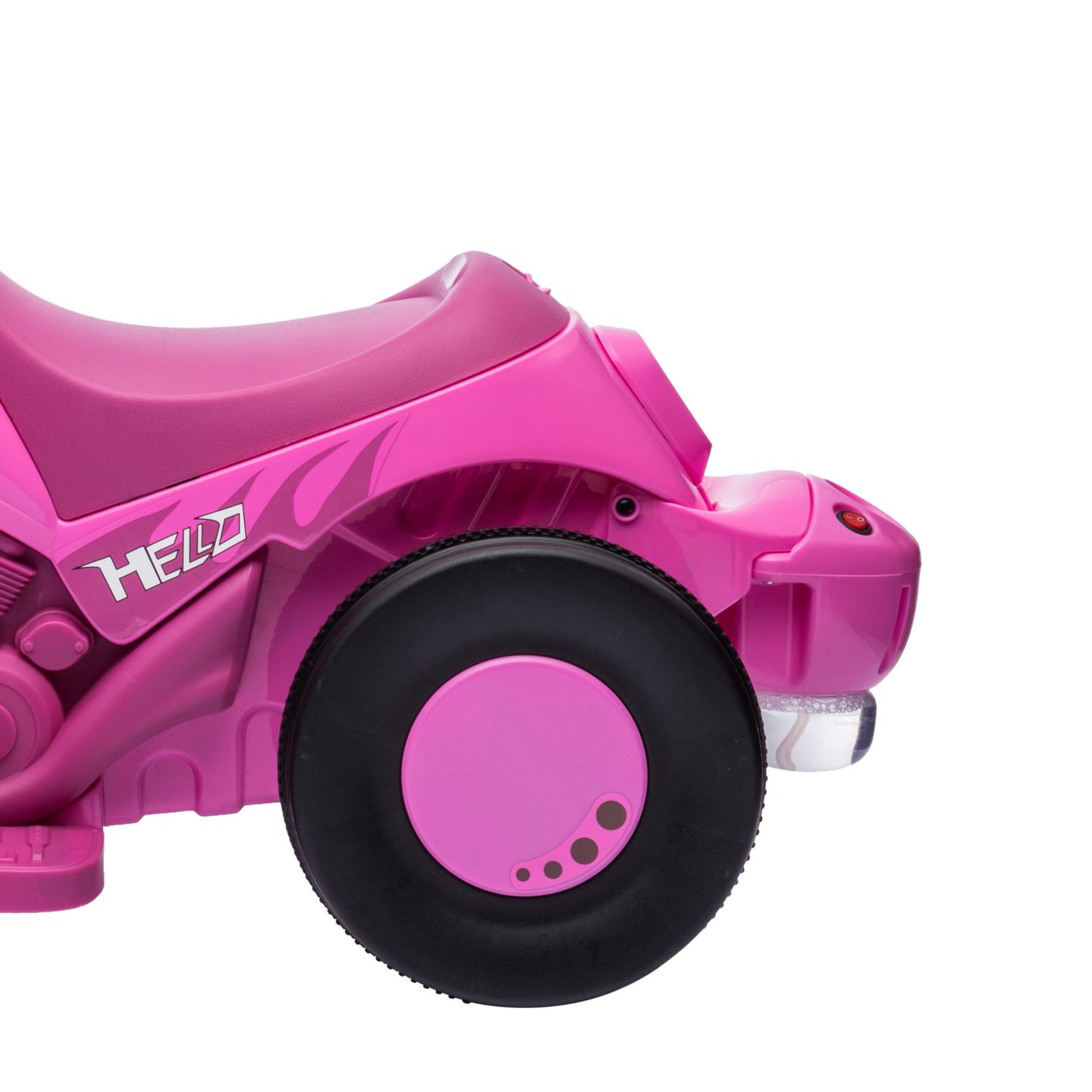 Детская игрушка Qaba Ride-On Motorcycle with 6V Battery, Bubble & Music, 66 lb Capacity, Ages 2+, цвет: Розовый — фото 8
