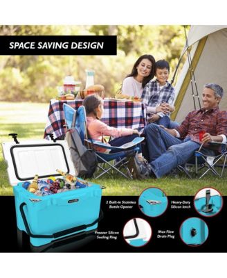 25-Quart Portable Cooler Box, Holds Up to 63 Cans