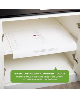 Bamboo Wooden Pull Out Cabinet Organizer with Heavy Duty Metal Rails and Bamboo Basket 22 x 20