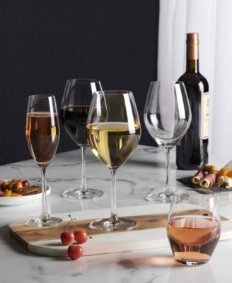 Stemmed Wine Glasses, Set of 8