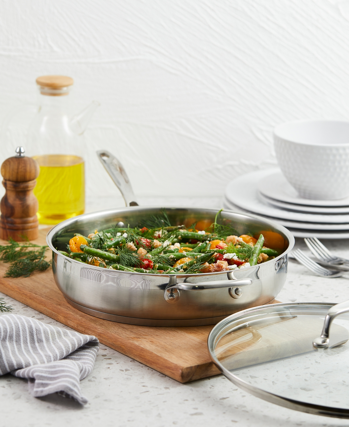 Cuisine::pro Iconix 11" Stainless Steel Sautepan In Silver