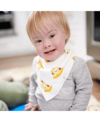 Slice Slice Baby And Pizza 2 Pack Muslin & Terry Cloth Bib Set