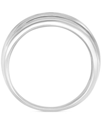 Cubic Zirconia Princess Cut Channel Bridal Set in Sterling Silver