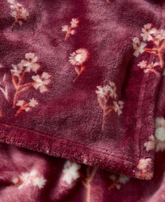 Daisy Floral Cozy Plush Blanket, Full/Queen