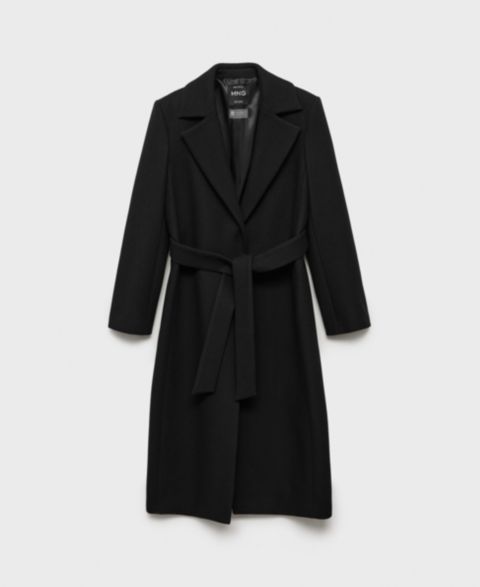 Женские куртки MANGO Women's Detachable Collar Manteco Wool Coat