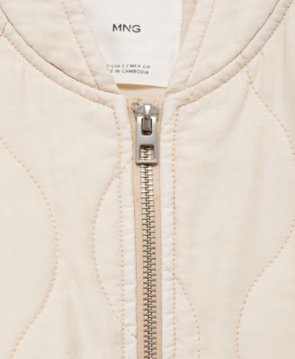 MANGO Women's Quilted Bomber Jacket - Macy's MANGO Women's Quilted Bomber Jacket - Macy's