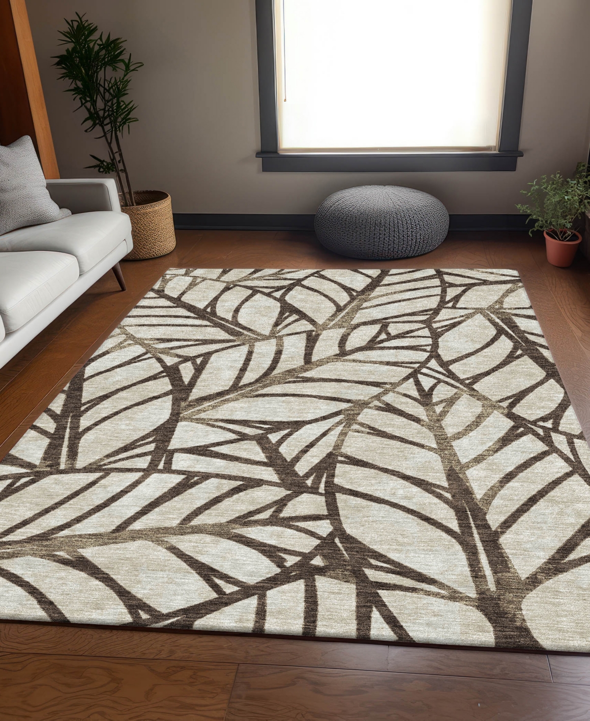 Addison Chantille Acn741 9'x12' Area Rug In Chocolate