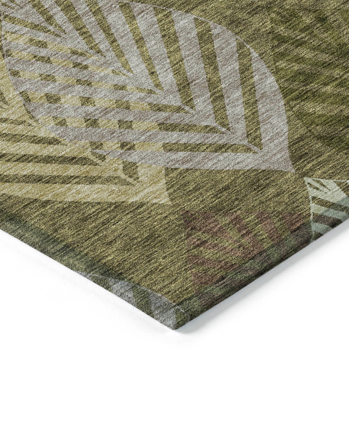 Addison Chantille Acn744 2'3"x7'6" Runner Area Rug In Olive