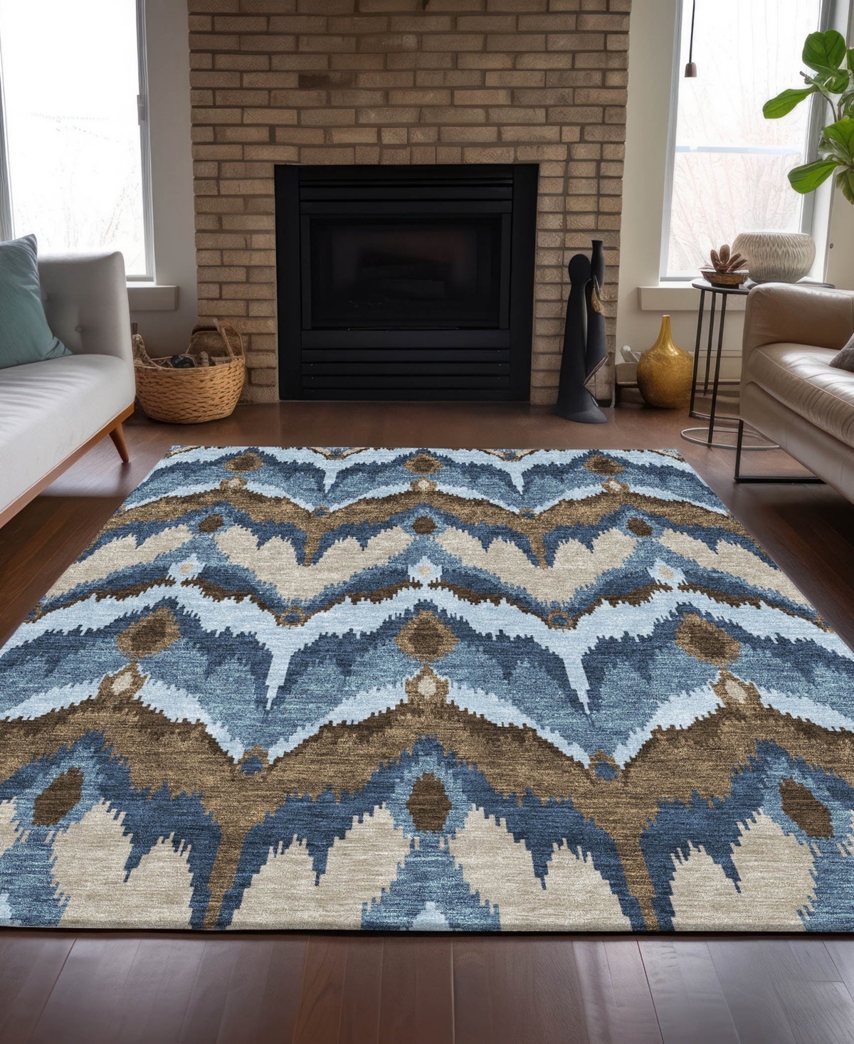 Addison Chantille Acn743 9'x12' Area Rug In Blue