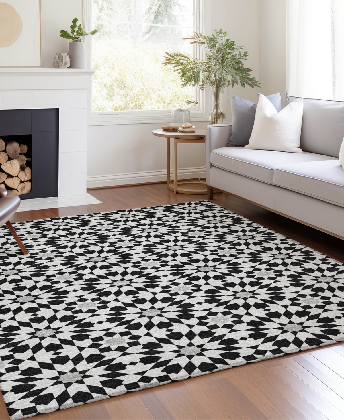 Addison Chantille Acn734 9'x12' Area Rug In Black