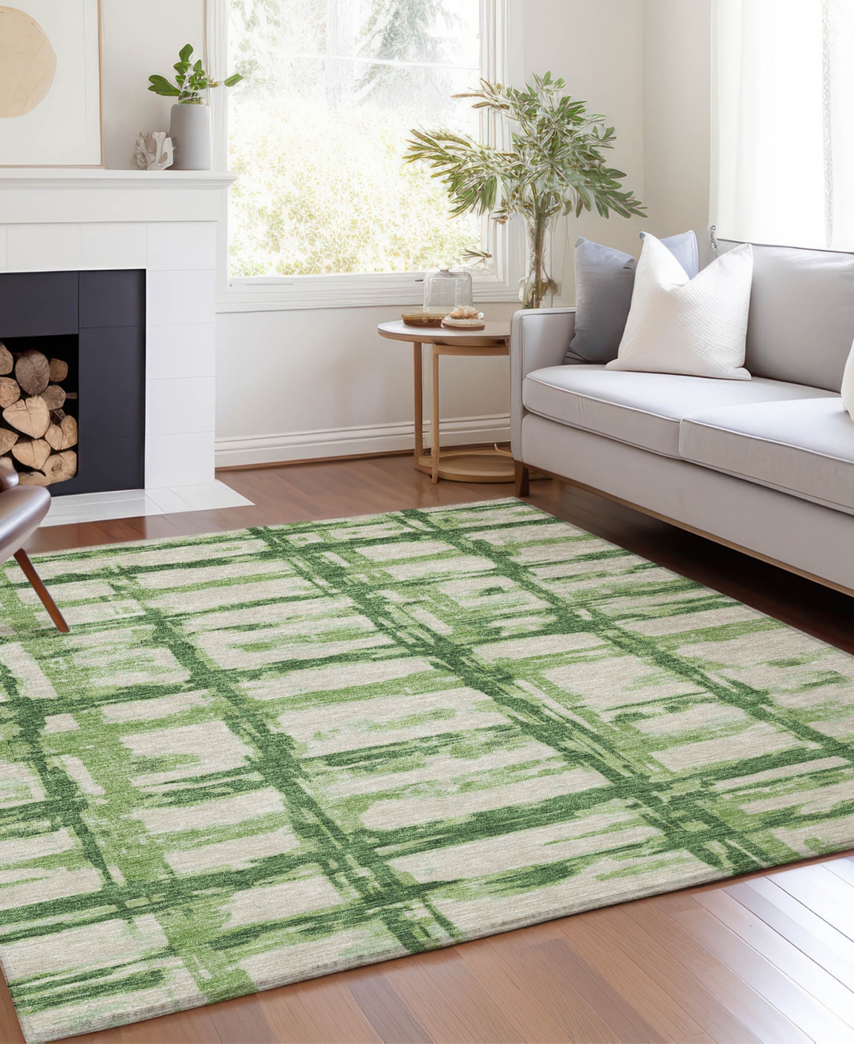 Addison Chantille Acn745 3'x5' Area Rug In Green