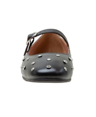 MILLIE Crystal Stud Mary Jane Flats