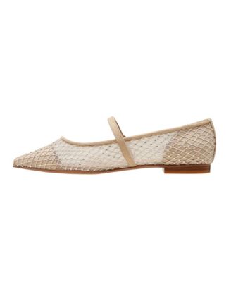 NADEEN Fishnet Mary Jane Flats