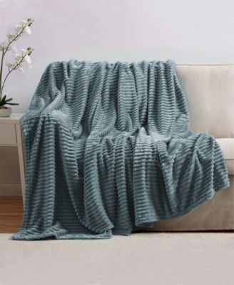 Cut Plush Lightweight Super Soft Luxury Bed Throw, 50" x 60"
