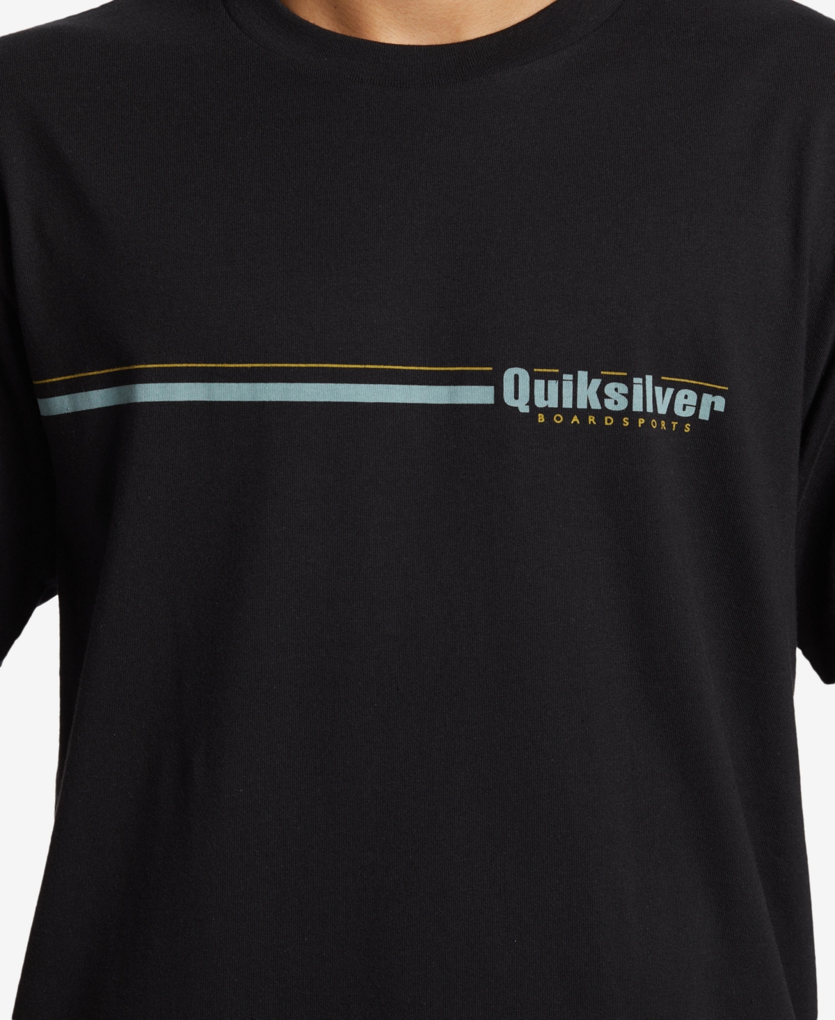 Quiksilver Men's Speed Stripe Short Sleeve T-shirt - Black