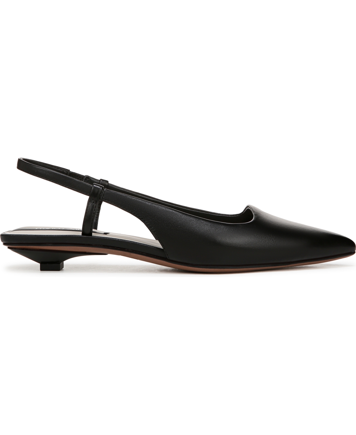 Franco Sarto Women's Palmira Pointed Toe Slingback Pumps In Black Leather