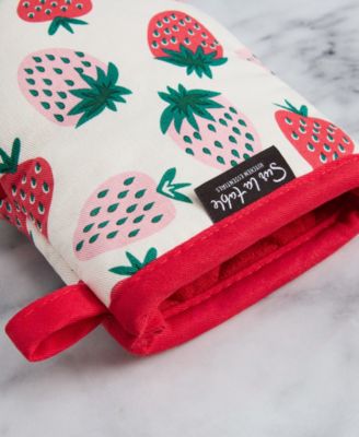 Fruit-Inspired Cotton Mini Oven Mitt Set, 8" x 5.5"