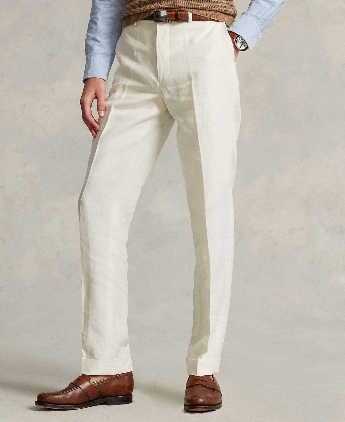 POLO RALPH LAUREN MEN'S LINEN SUIT TROUSERS 