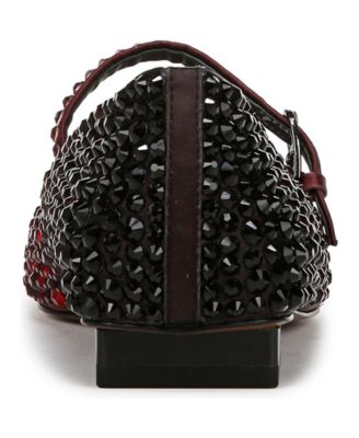 Women's Tinsley Rhinestone Square Toe Mary Jane Flats