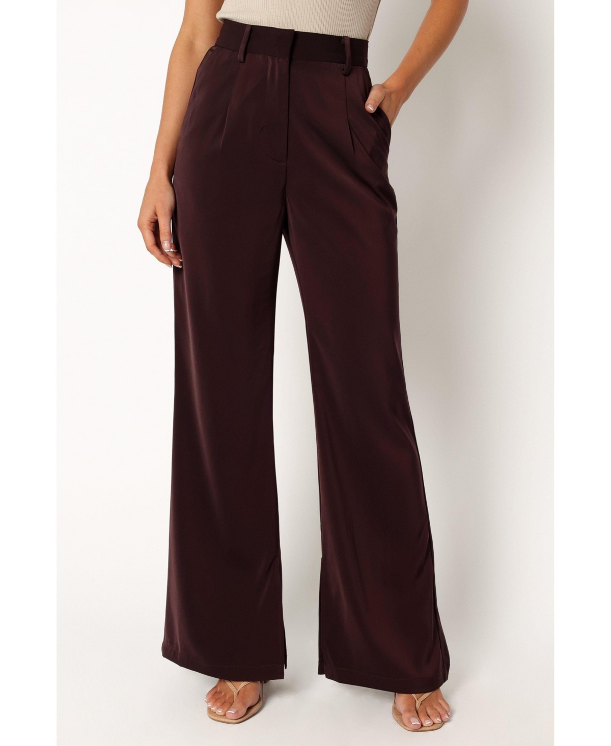 Petal and Pup Women's Neveah Silky Wide Leg Trousers