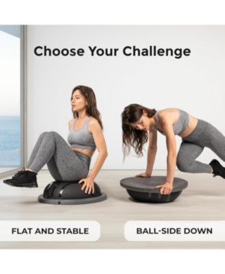 Half Balance Ball Trainer – Stability Ball for Full Body Workout, Exercise & Physical Therapy