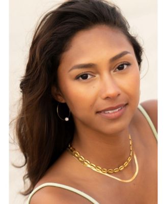 Fresh Water Pearl Hoops