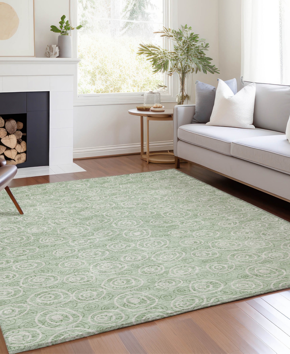 Addison Chantille Machine Washable Acn728 9'x12' Area Rug In Mint