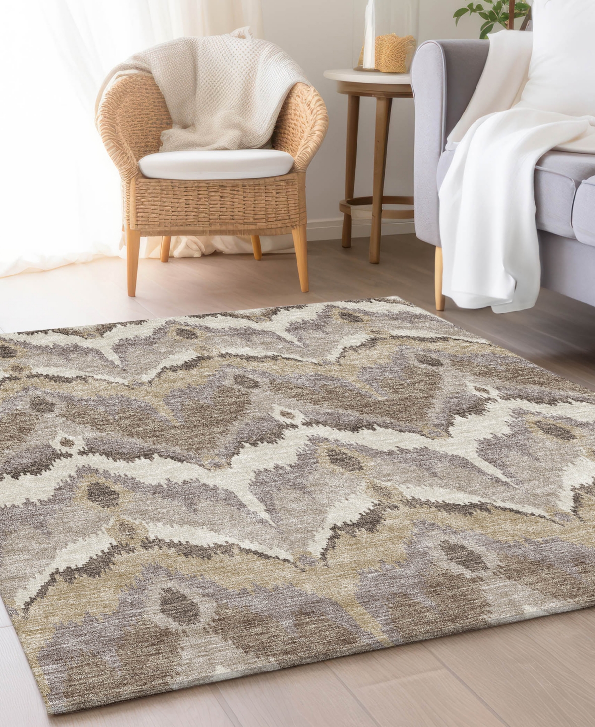Addison Chantille Acn743 8'x10' Area Rug In Beige