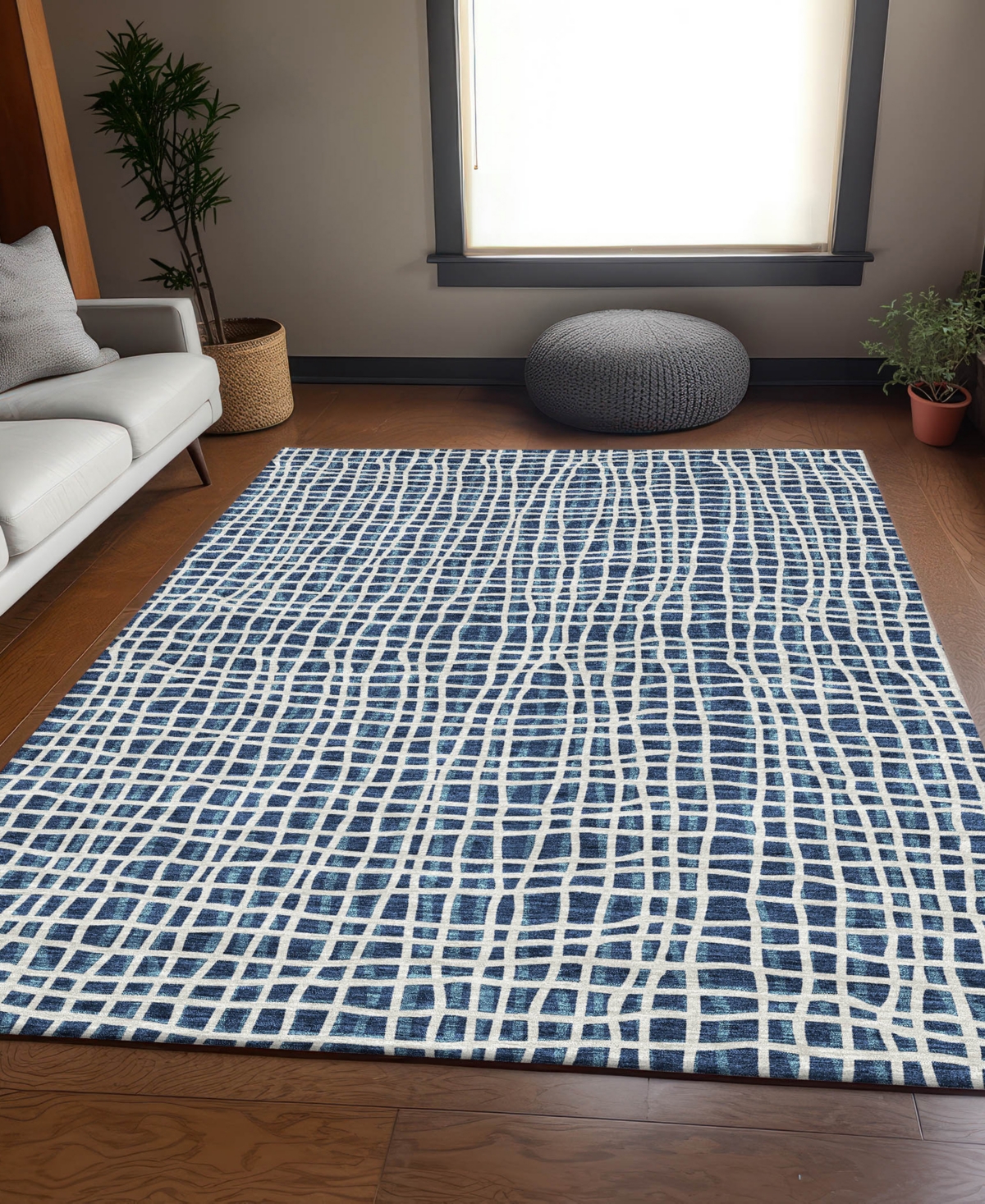 Addison Chantille Acn729 2'6"x3'10" Area Rug In Navy
