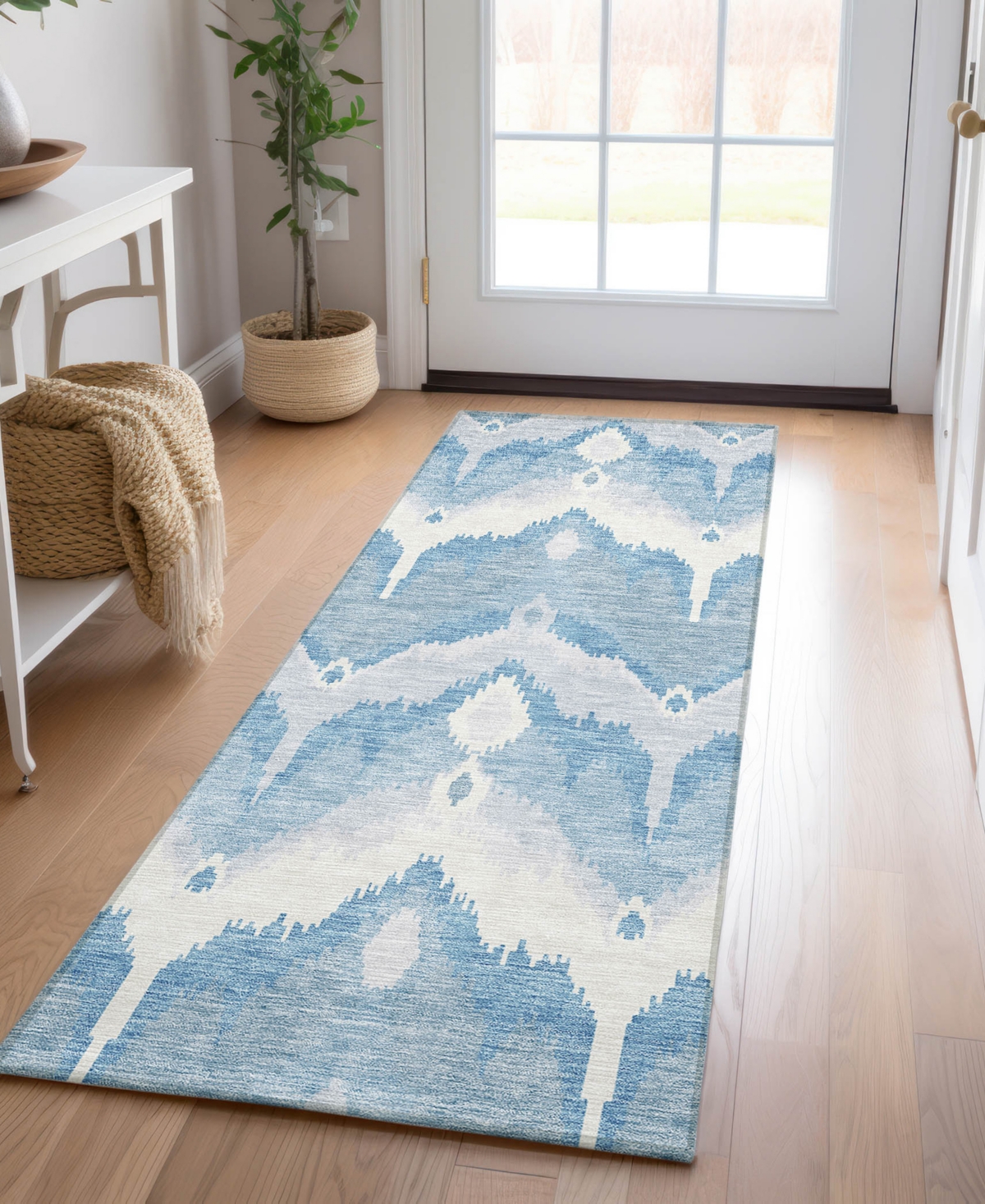 Addison Chantille Acn743 2'3"x7'6" Runner Area Rug In Denim