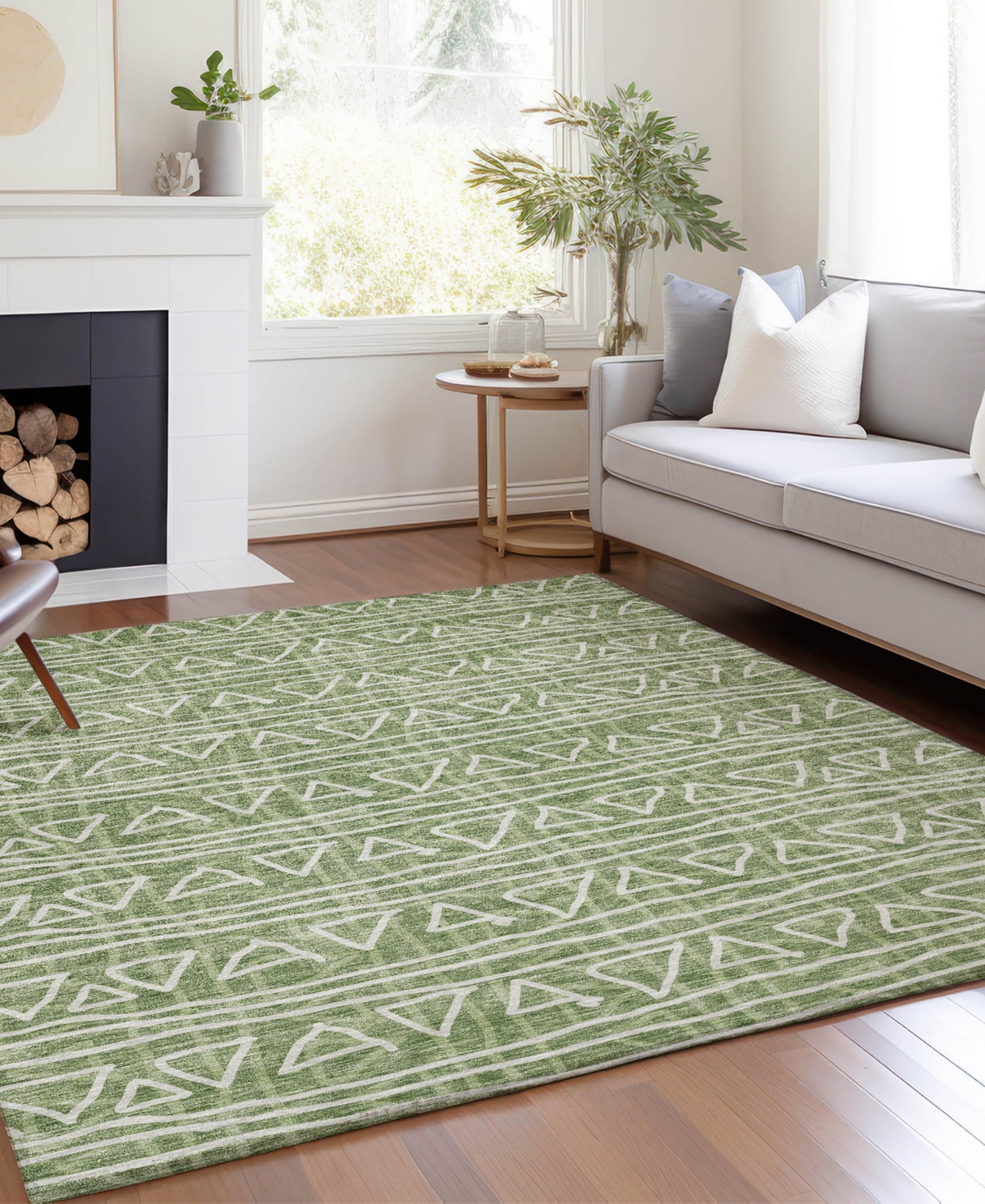 Addison Chantille Acn730 2'6"x3'10" Area Rug In Green