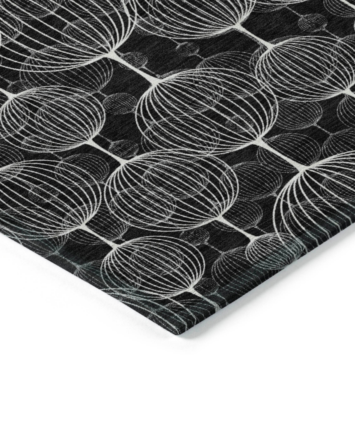 Addison Chantille Machine Washable Acn732 2'6"x3'10" Area Rug In Black