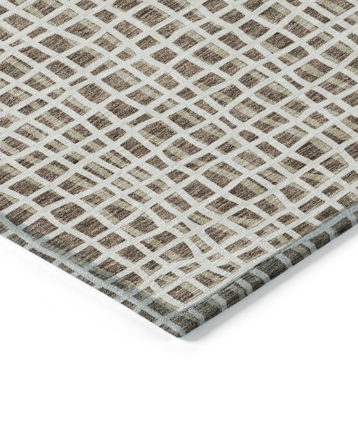 Addison Chantille Machine Washable Acn729 2'6"x3'10" Area Rug In Brown