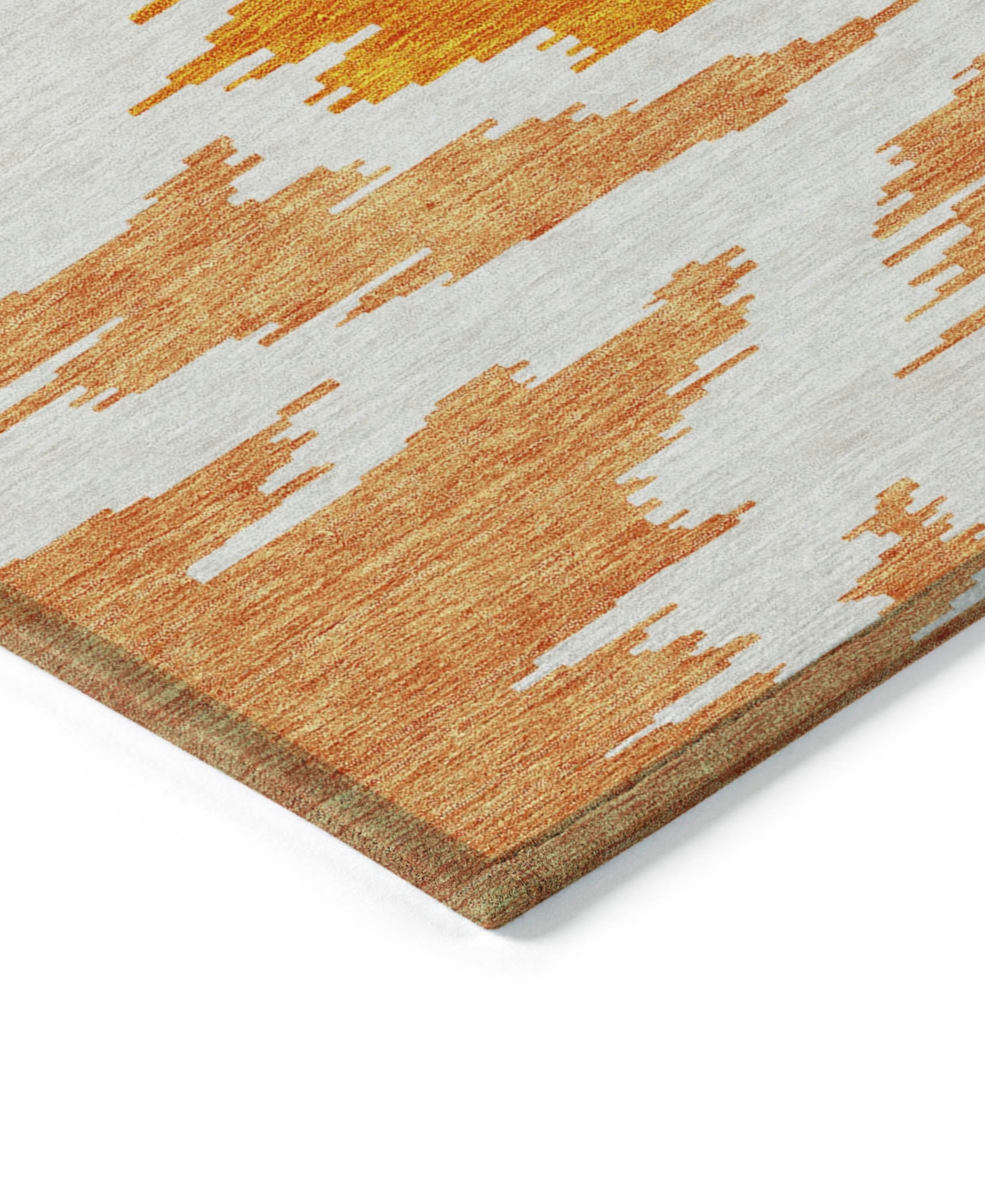 Addison Chantille Acn746 2'3"x7'6" Runner Area Rug In Orange