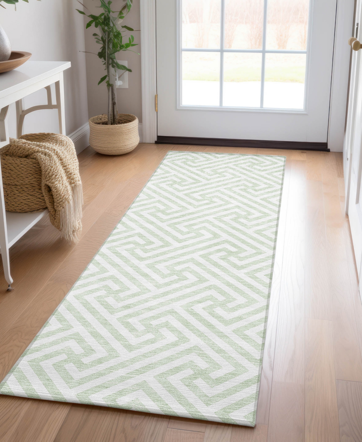 Addison Chantille Acn731 2'3"x7'6" Runner Area Rug In Mint