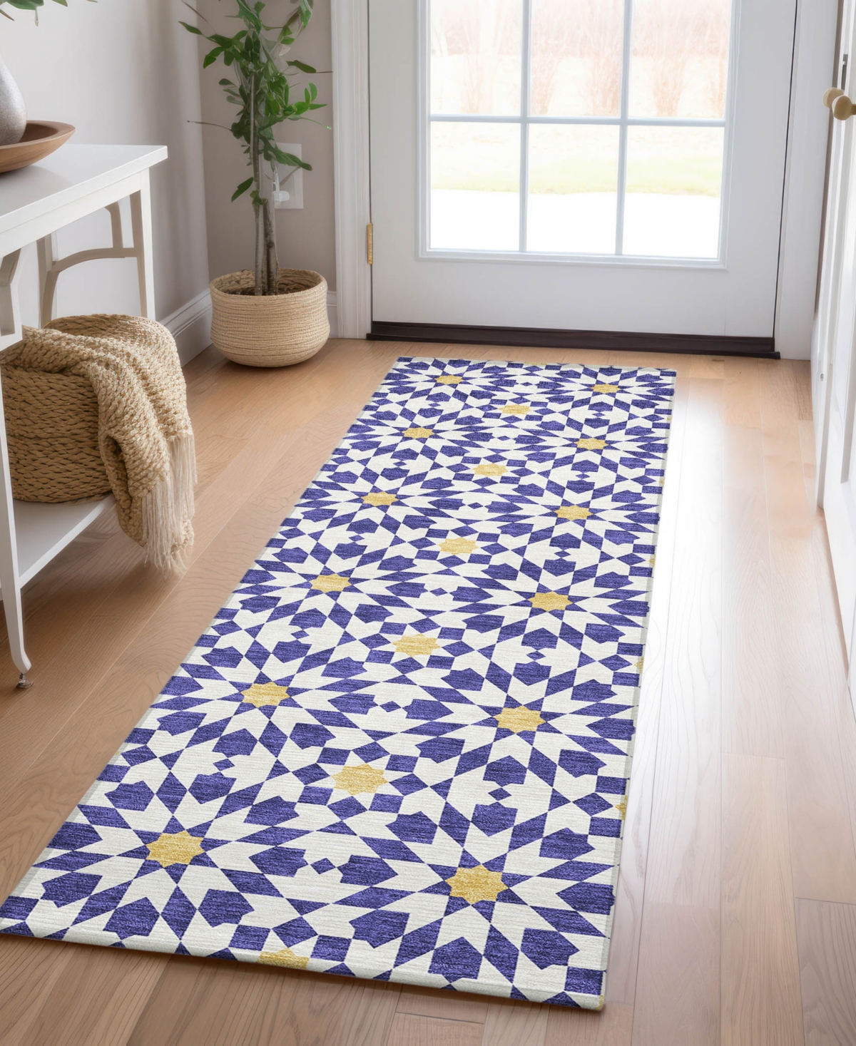 Addison Chantille Acn734 2'3"x7'6" Runner Area Rug In Navy