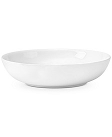 Serveware For Me Collection Porcelain Large Shallow Round Serving Bowl