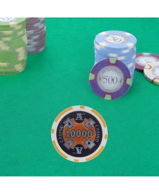 Ace Casino Poker Chips (25-pack) - Clay Composite $10000