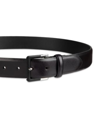 Men's Genuine Leather Two-Tone Buckle Dress Belt
