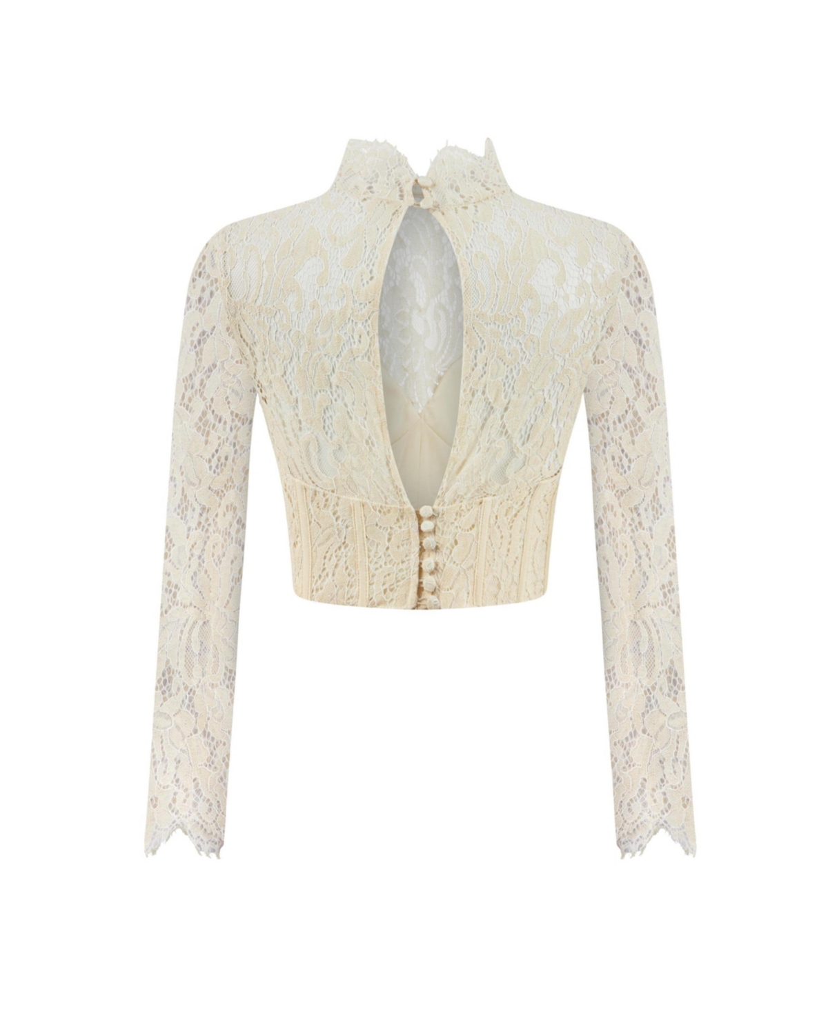 Nocturne Women's Corset-Look Lace Blouse
