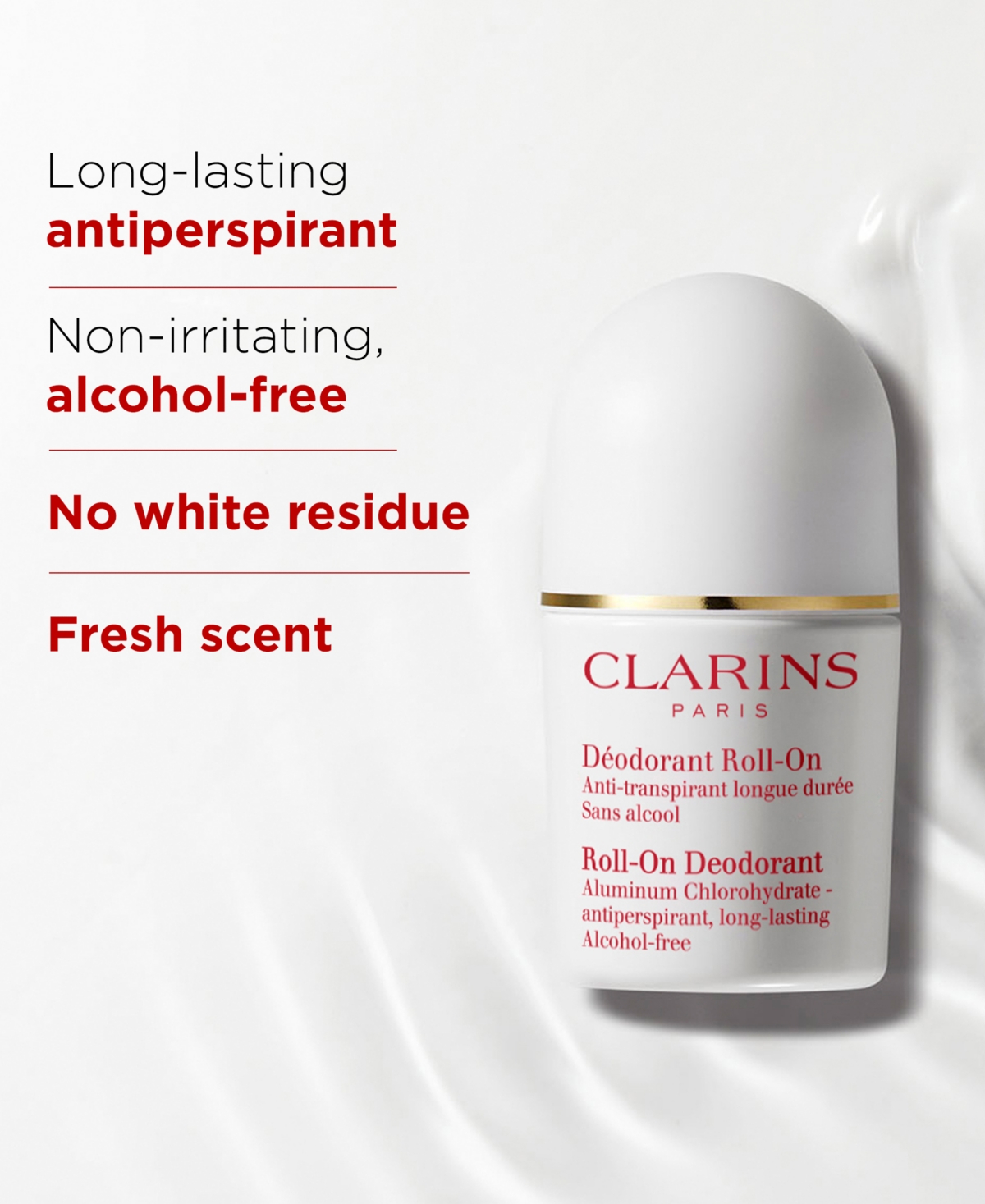 Clarins Roll-on Antiperspirant Deodorant In No Color