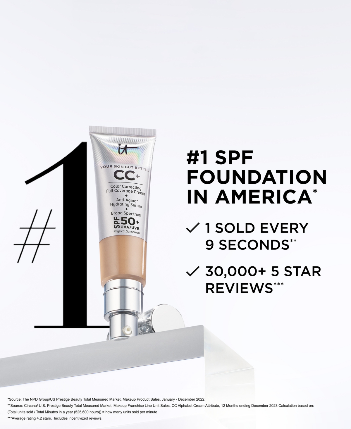 It Cosmetics Cc+ Cream With Spf 50+ In Fair Warm