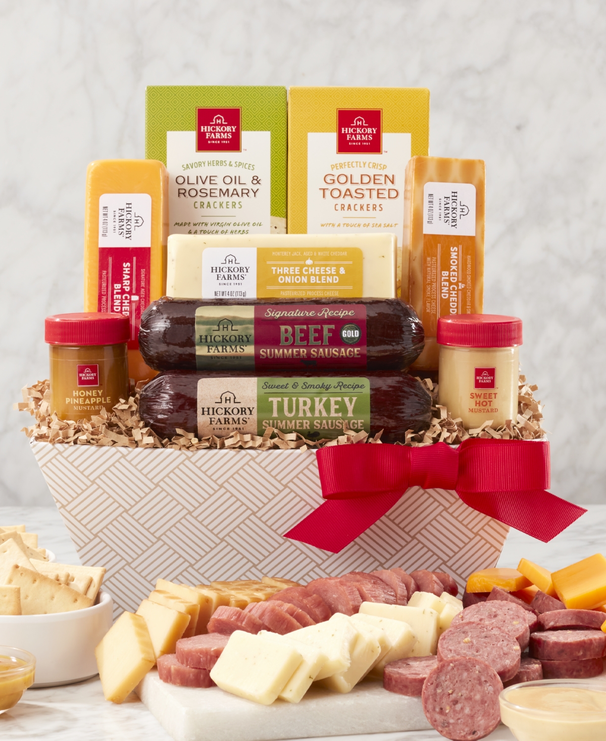 Hickory Farms Signature Flavors Gift Basket, 9 Piece In No Color