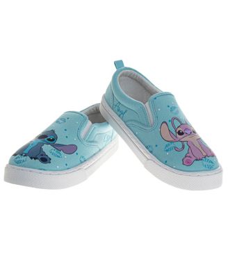 Little and Big Kids Stitch and Angel Girls' Slip On Low Top Canvas Sneakers