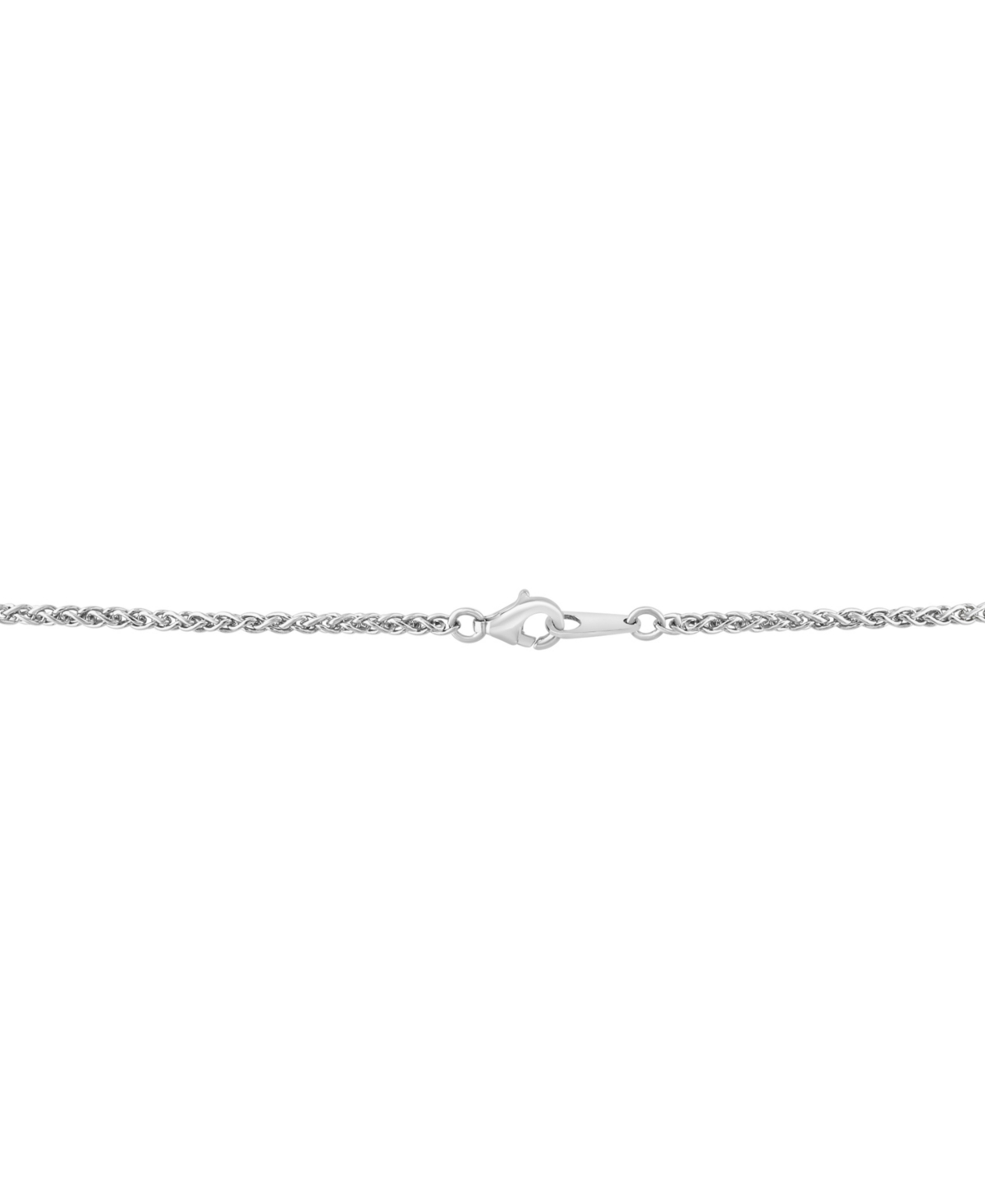 Effy Collection Effy Diamond Coil Crossover 18" Pendant Necklace (1/4 Ct. T.w.) In Sterling Silver In Sterling Silver