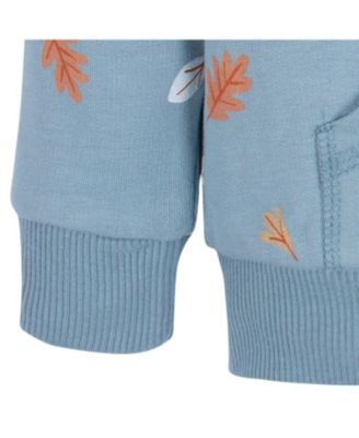 Toddler Boys Blue Leaves Sweatshirt & Pant Set